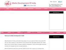 Tablet Screenshot of mediadevelopmentofindia.com